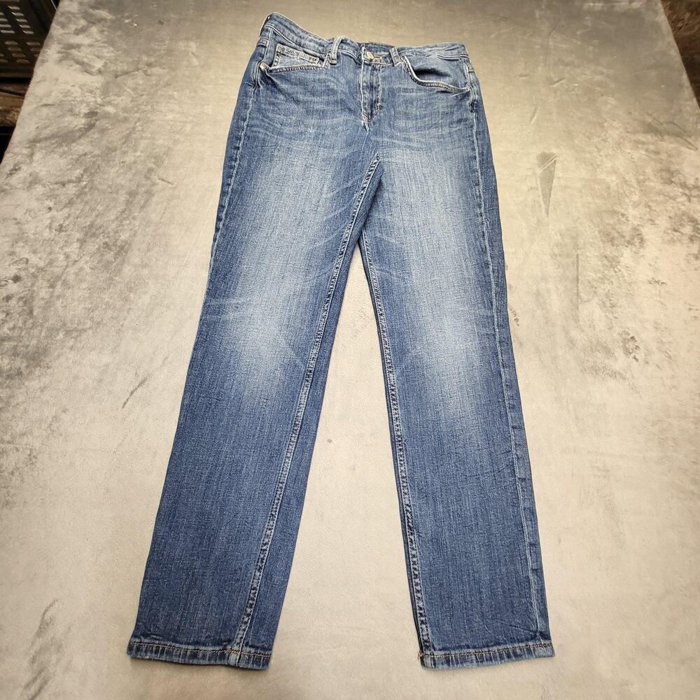 H&M Jeans Womens 29 Blue Light Wash Boyfriend Relaxed Stretch Denim 5-Pocket